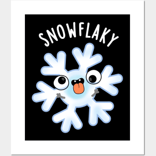 Snowflaky Funny Snow Flake Pun Posters and Art